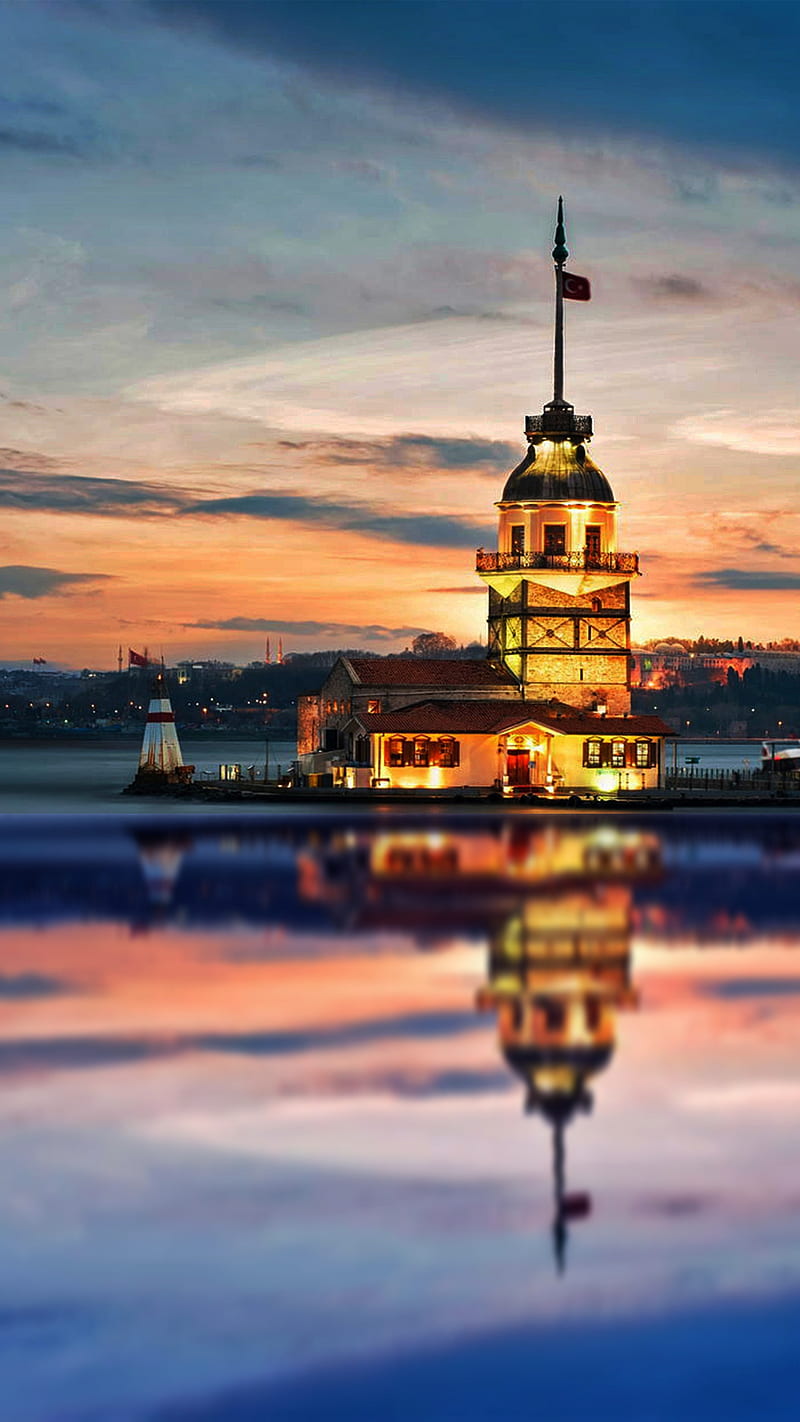 Kız Kulesi, galata, istanbul, tower, Şahin, HD phone wallpaper