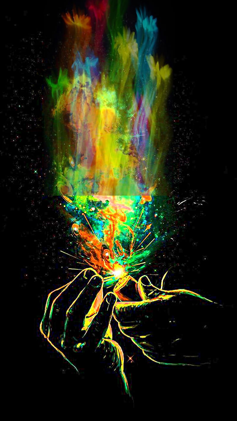 Colorful, color, explosion, HD phone wallpaper