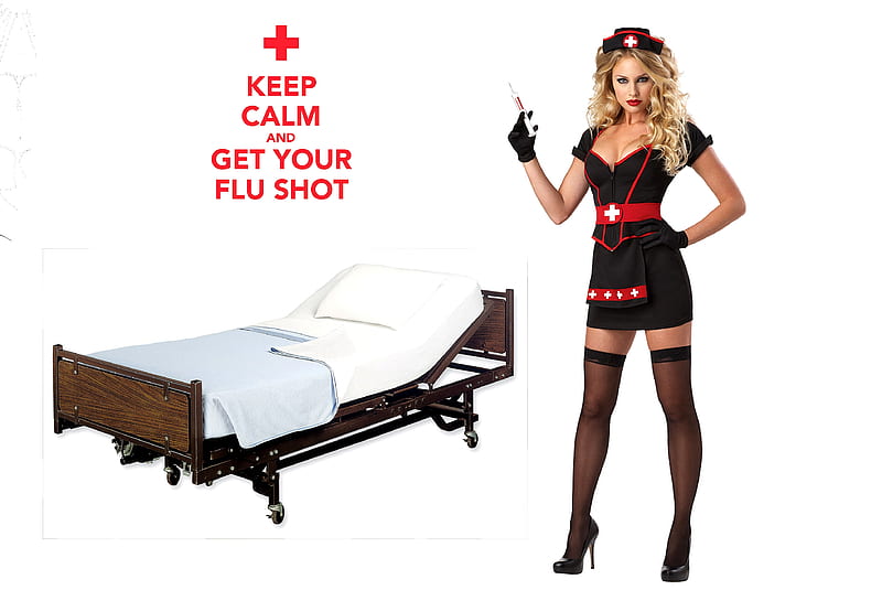 Flu Shots . ., shot, bed, blondes, nurse, flu, needle, HD wallpaper