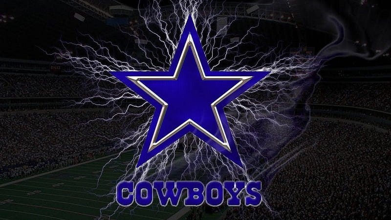 Dallas Cowboys Logo Electricity, Cowboys Football, HD wallpaper