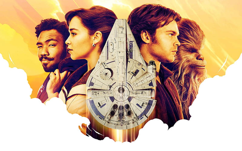 Solo A Star Wars Story, 2018, Alden Caleb Ehrenreich, Emilia Clarke, Donald Glover, Woody Harrelson, poster, all characters, new movies, HD wallpaper