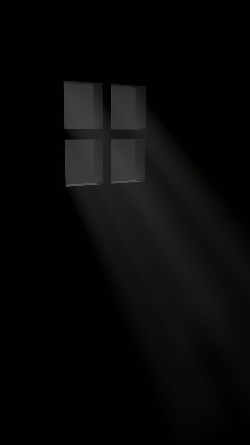 Lighting, beams, black, dark, light, rays, shining, window, HD phone wallpaper