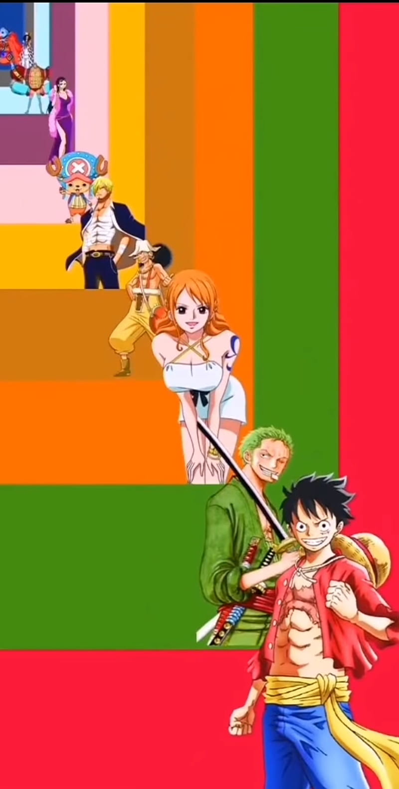 Straw Hat Pirates, anime, one piece, HD phone wallpaper