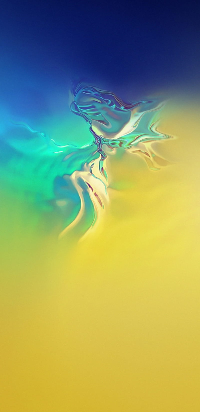 S10e Canary Yellow, s10, galaxy, gradient, HD phone wallpaper