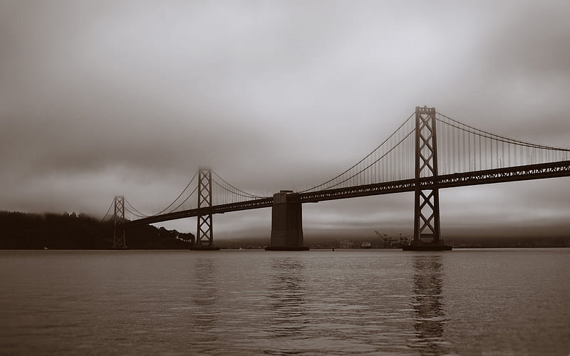 bay bridge san francisco california-LOMO style graphy, HD wallpaper