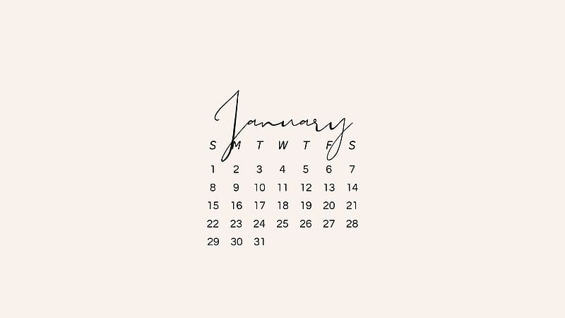 JANUARY 2023 Calendar Background (EASY ), HD wallpaper | Peakpx