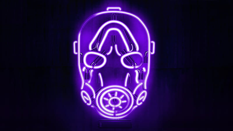Neon Borderlands Mask, HD wallpaper
