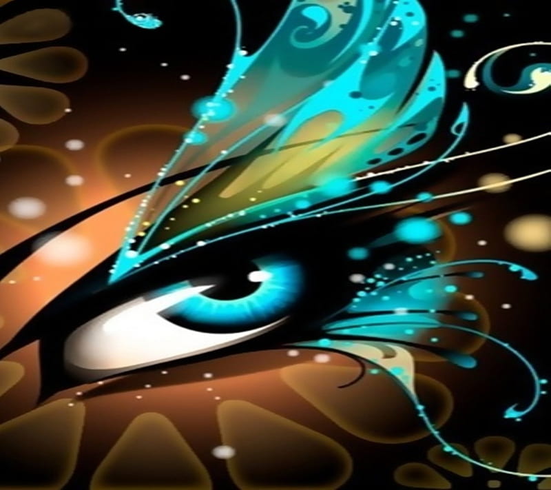 Blue Eye Butterfly, blue, eye, fantasy, samsung nexus, HD wallpaper | Peakpx