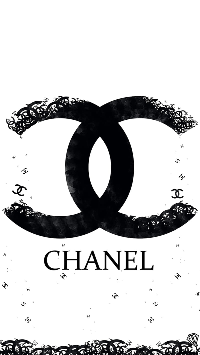 Chanel, bonito, blackandwhite, cc, flower, girl, nice, HD phone wallpaper