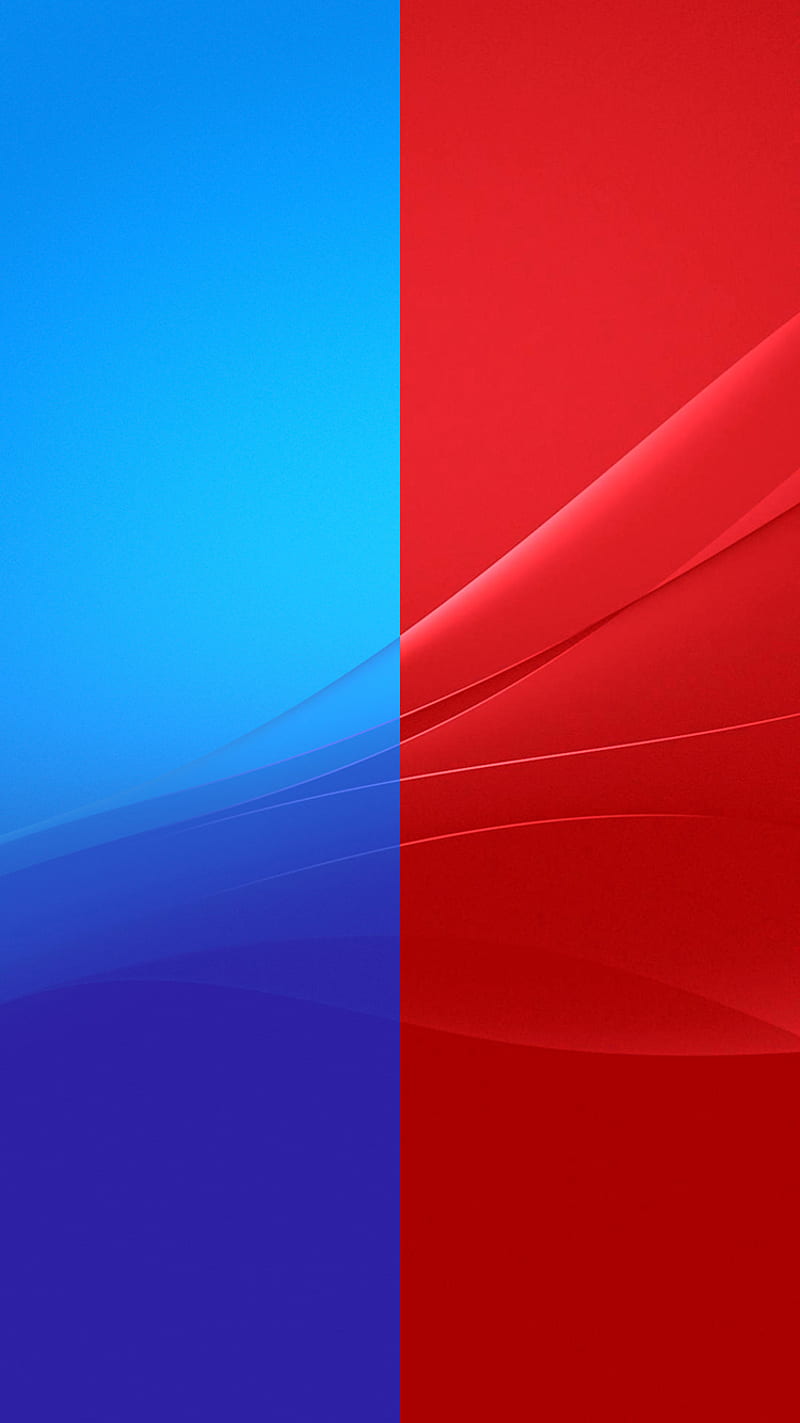Xperia Z4, blue, red, sony, HD phone wallpaper