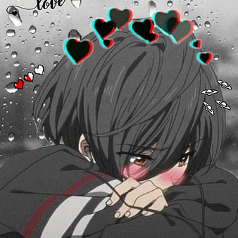 anime boy sad love