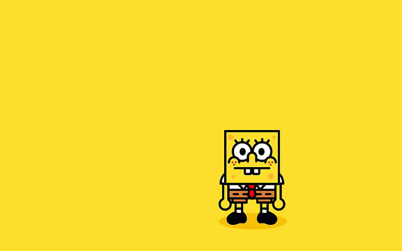 Spongebob Minimalism, cartoons, spongebob, movies, animated-movies,  minimalism, HD wallpaper | Peakpx
