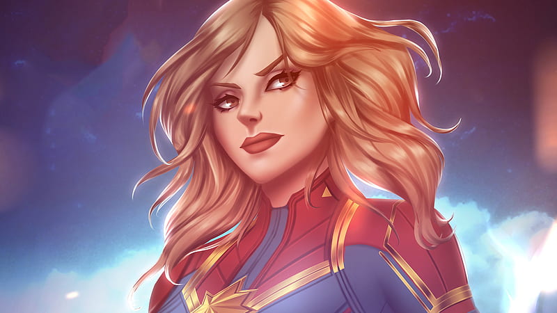 Captain Marvel Fan Artwork New, captain-marvel, superheroes, artwork, digital-art, behance, HD wallpaper