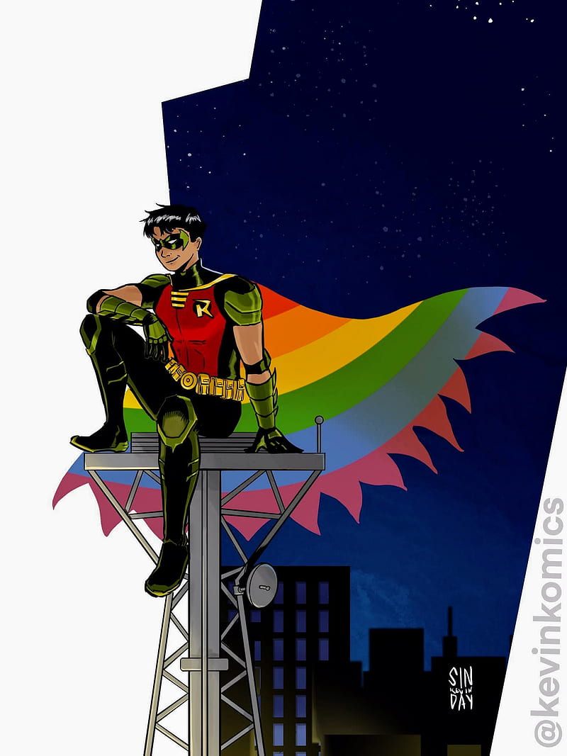 Robin-Tim Drake, Titans, Bat family, Comics, Robin, Tim drake, LGBT, DC, Superheros, HD phone wallpaper