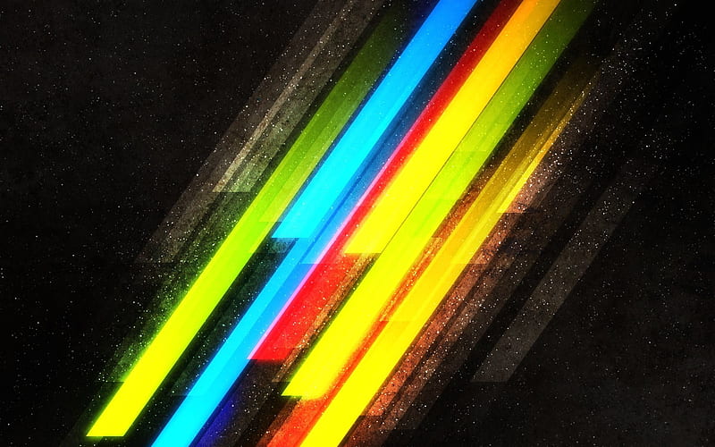 bright lines, multicolored lines, abstraction of lines, HD wallpaper