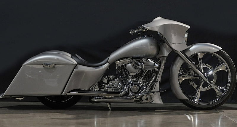 Harley Davidson Kustom Bagger, bagger, custom, bike, harley, HD wallpaper