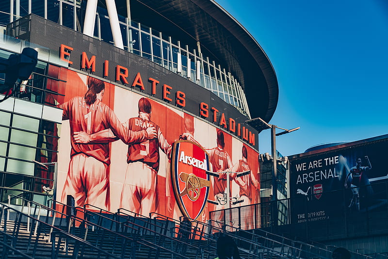 Emirates Stadium during day, HD wallpaper