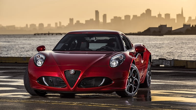 2014 Alfa Romeo 4C, Red, Sport, Car, Alfa Romeo, 4C, HD wallpaper