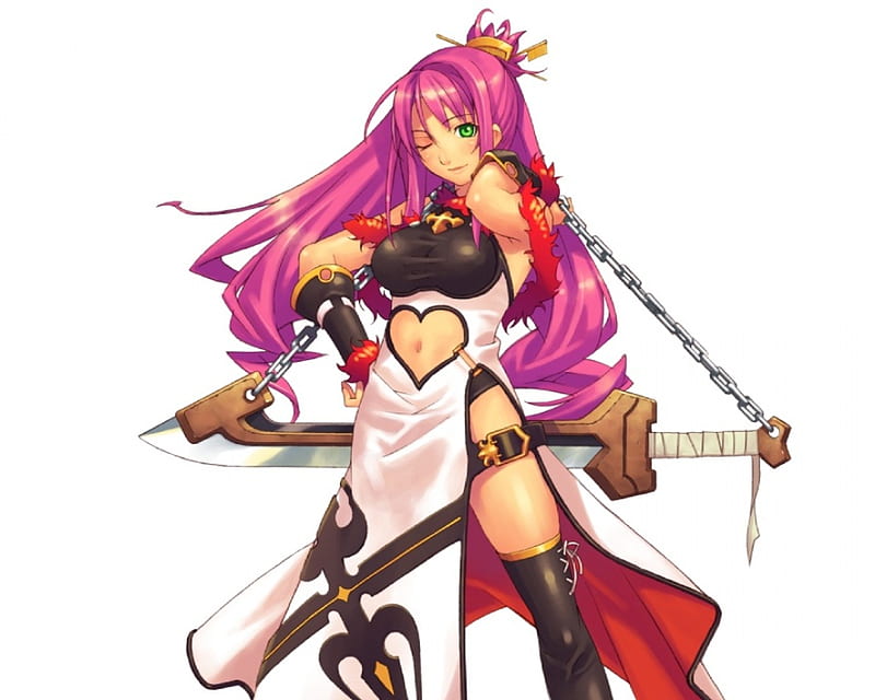 Anime Warrior, female, sexy, cute, warrior, girl, blade, anime