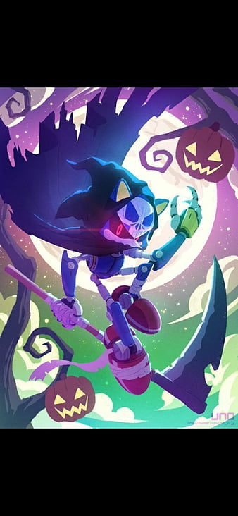 Reaper Metal Sonic Halloween 2022 - Sonic - Fanart by