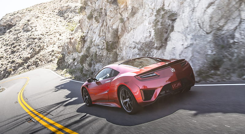 2017 Acura NSX Red and White - Rear , car, HD wallpaper