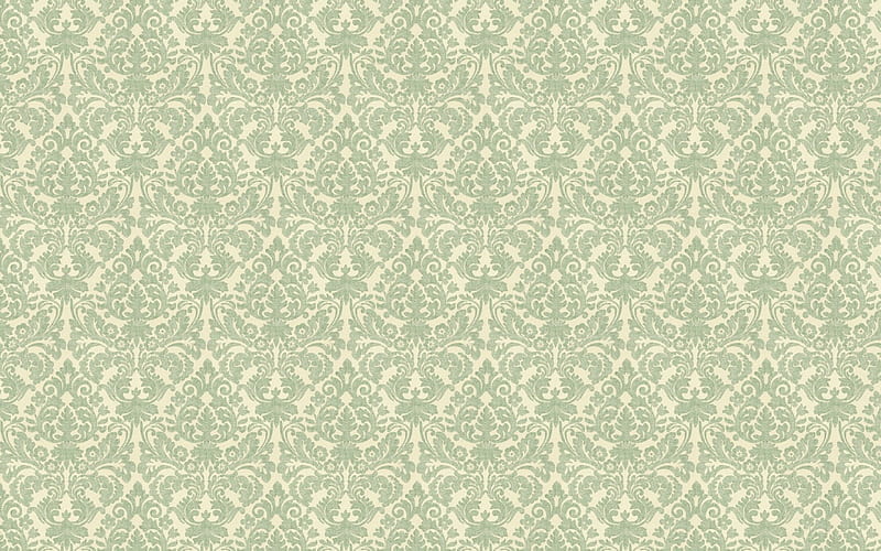 Texture, pattern, green, paper, white, vintage, HD wallpaper