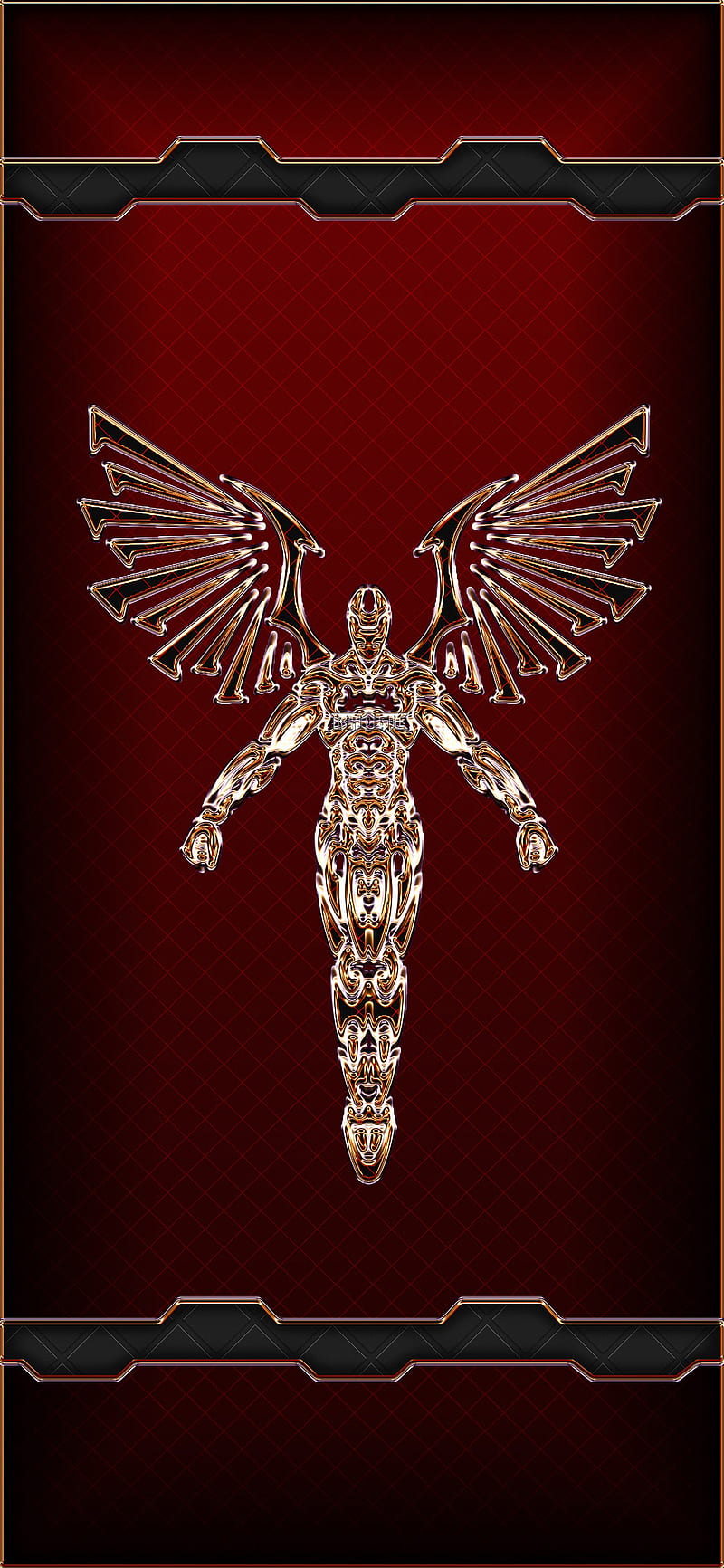 Gold Tribal Angel Art Black Desenho Golden Iphone Iphone X Red Hd Mobile Wallpaper Peakpx