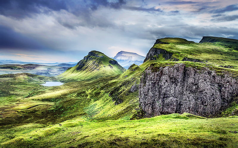 Isle of Skye, mountains, beautiful nature, Skye, Scotland, Europe, scottish nature, R, HD wallpaper