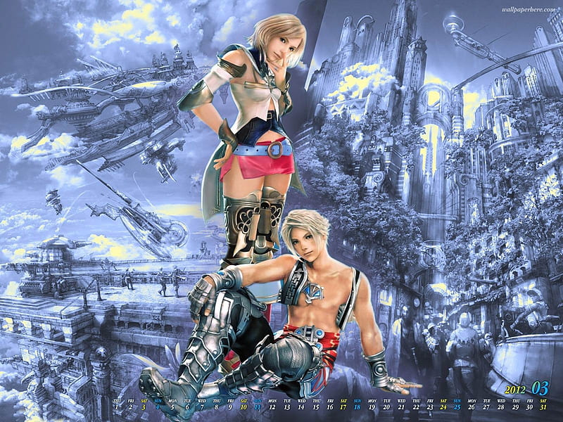 Final Fantasy-March 2012 calendar themes, HD wallpaper