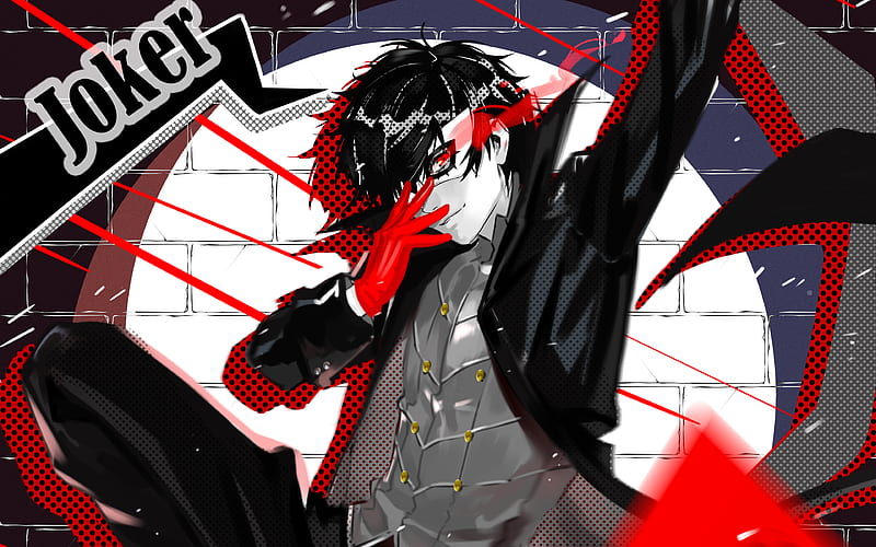 Joker protagonist, Persona 5, Megami Tensei, HD wallpaper