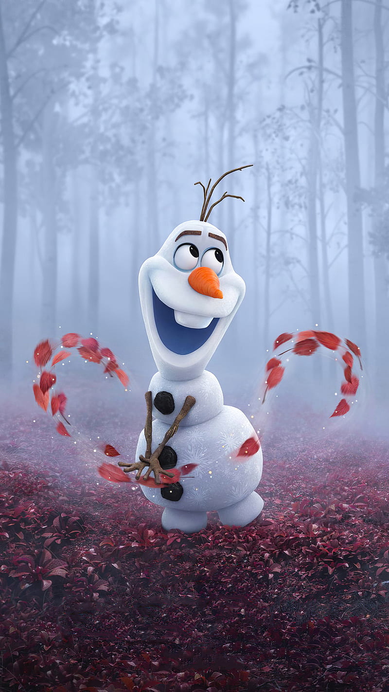Frozen 2 olaf , dash, snowman, white, HD phone wallpaper