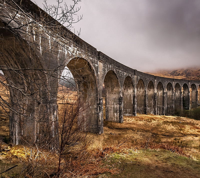Glenfinnan Viaduct, harrypotter, scotland, HD wallpaper