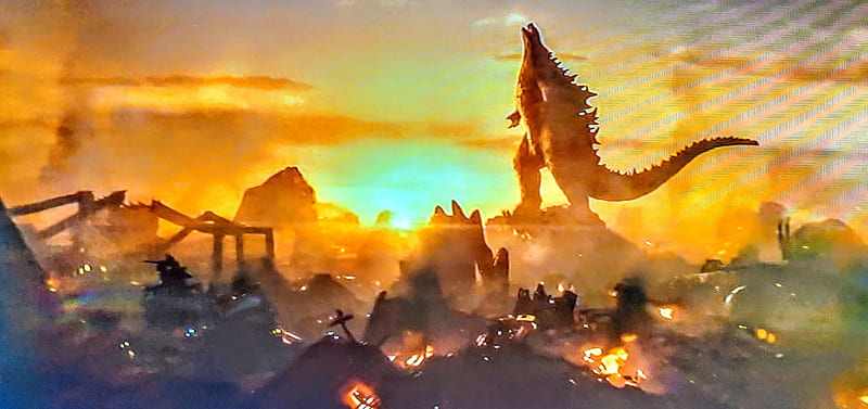 Godzilla, fight, king, monster, HD wallpaper
