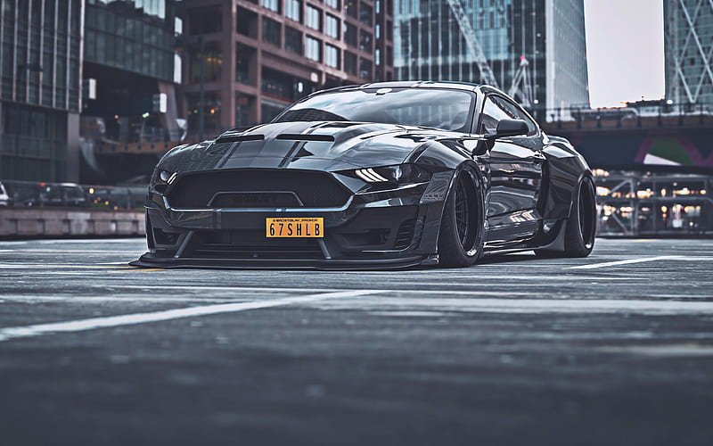 Shelby Super Snake tuning, Ford Mustang GT500, 2019 cars, low rider, superars, 2019 Ford Mustang, american cars, Ford, HD wallpaper