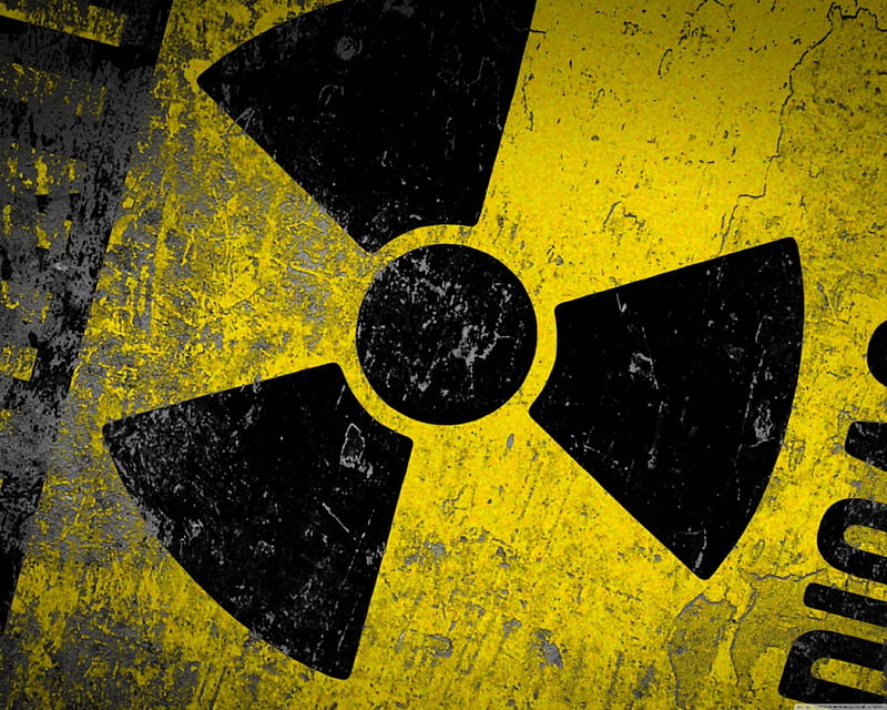 warning radioactive, yellow, radioactive, biohazard, warning, HD wallpaper