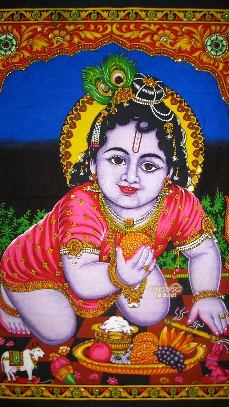 Natkhat Nandlala Lord Krishna, lord krishna, natkhat nandlala, HD ...