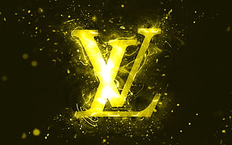 Louis Vuitton golden logo, artwork, brown metal background, creative, Louis  Vuitton logo, HD wallpaper