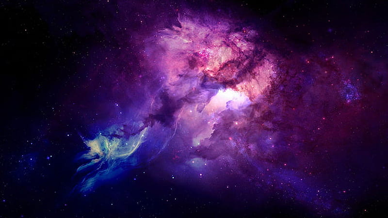 Purple Pink Blue Space Galaxy Stars Universe Dark Background Galaxy, HD wallpaper