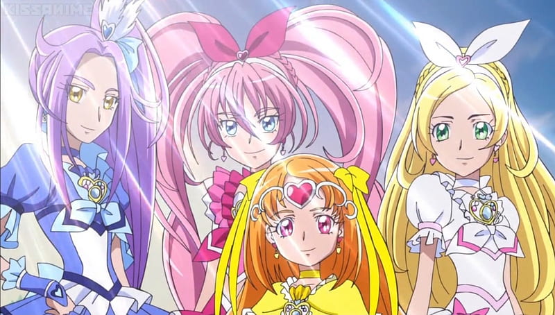 Suite PreCure♪, pretty, blond, cure beat, cure muse, bonito, sweet, magical girl, nice, pretty cure, group, twin tail, cure melody, anime, beauty, anime girl, long hair, team, female, lovely, twintail, ribbon, cure rhythm, purple hair, blonde, blonde hair, twintails, twin tails, blond hair, girl, precure, pink hair, HD wallpaper