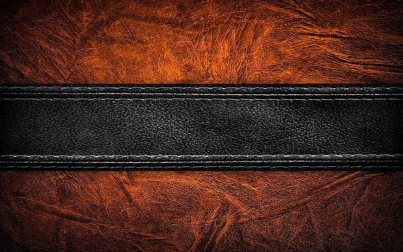 brown leather texture, leather textures, black leather line, brown backgrounds, leather backgrounds, macro, leather, HD wallpaper