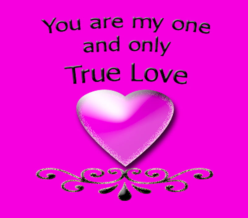 True Love, heart, love, pink, sweetheart, true, HD wallpaper