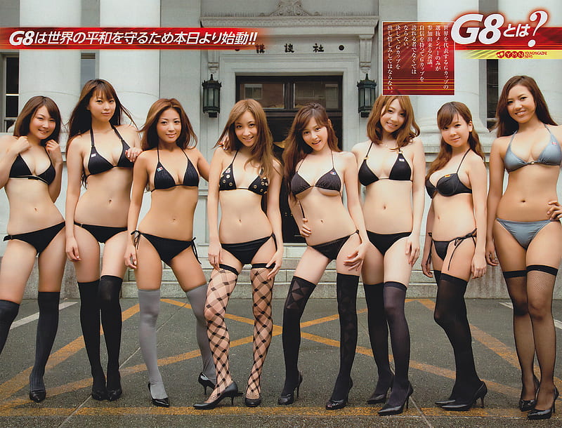 G8 Summit, g8, asian babes, sexy, bikini, HD wallpaper