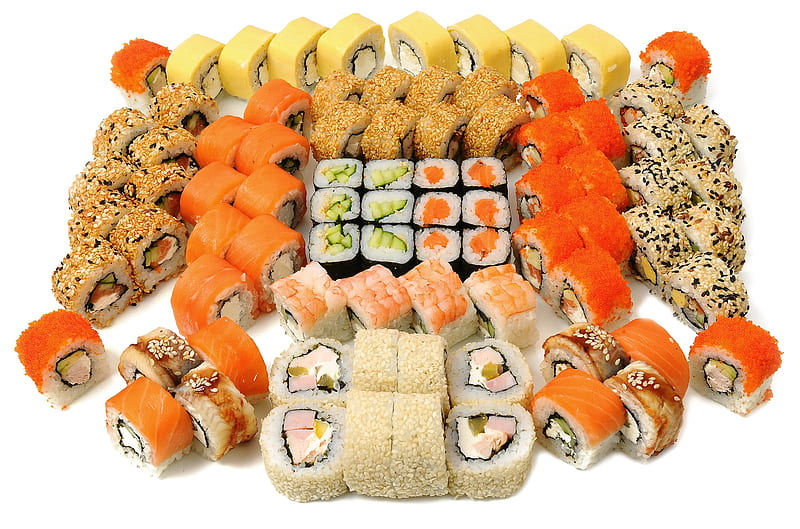 Food, Sushi, Caviar, Fish, Seafood, HD wallpaper