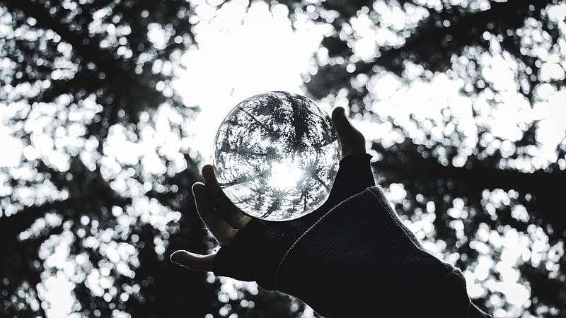 Close-Up of Person Holding Lensball, HD wallpaper