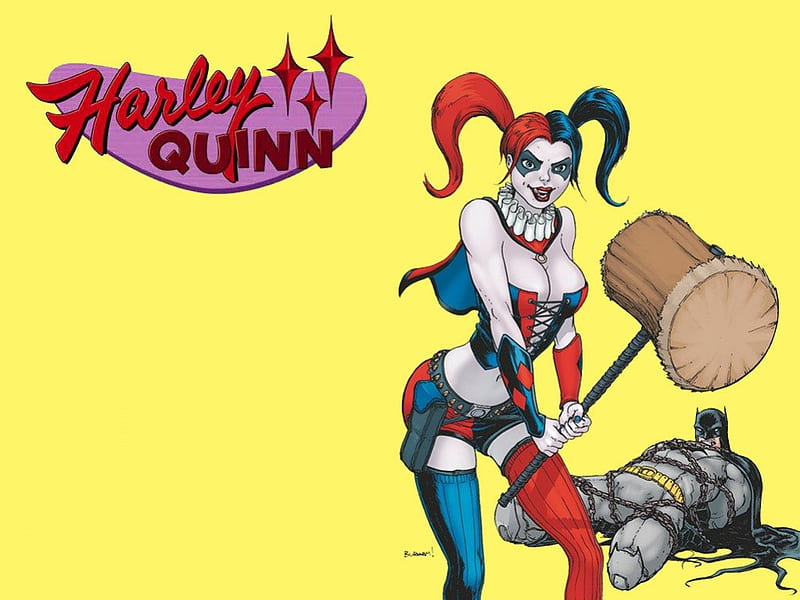 Harley Quinn, Batman, DC Comics, Comics, Superheroes, Villains, HD wallpaper