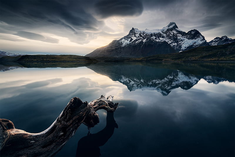 Earth, Reflection, Andes, Lake, Mountain, HD wallpaper