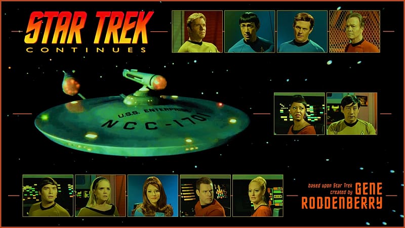 Star Trek Continues, Spock, Scotty, Sulu, STC, Kirk, Uhura, Checkov, McCoy, Chekov, HD wallpaper