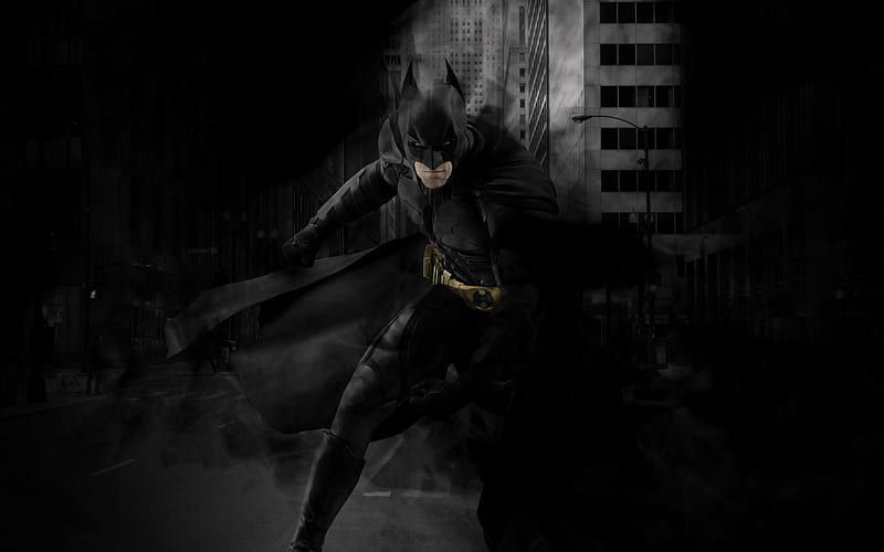 Download Cool Batman Black Desktop Wallpaper