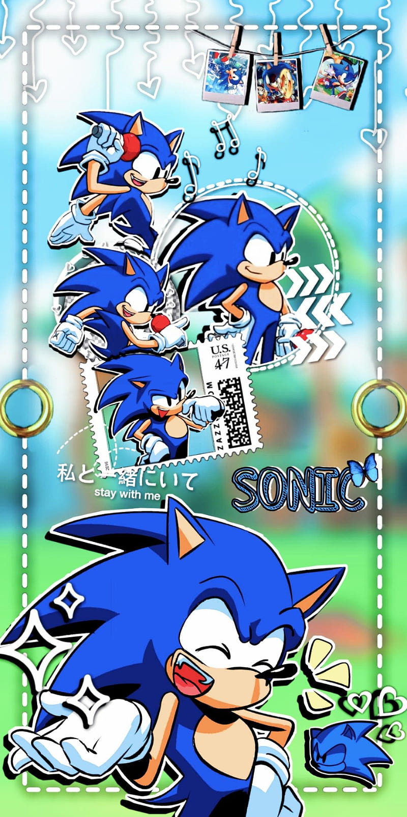 retro sonic wallpaper