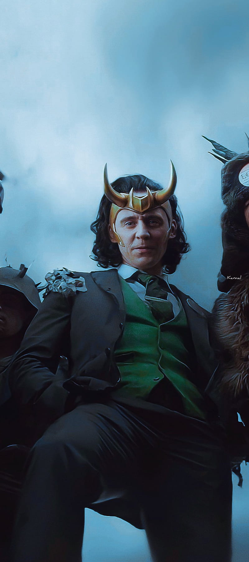 Loki, sky, Tom Hiddleston, Marvel, HD phone wallpaper